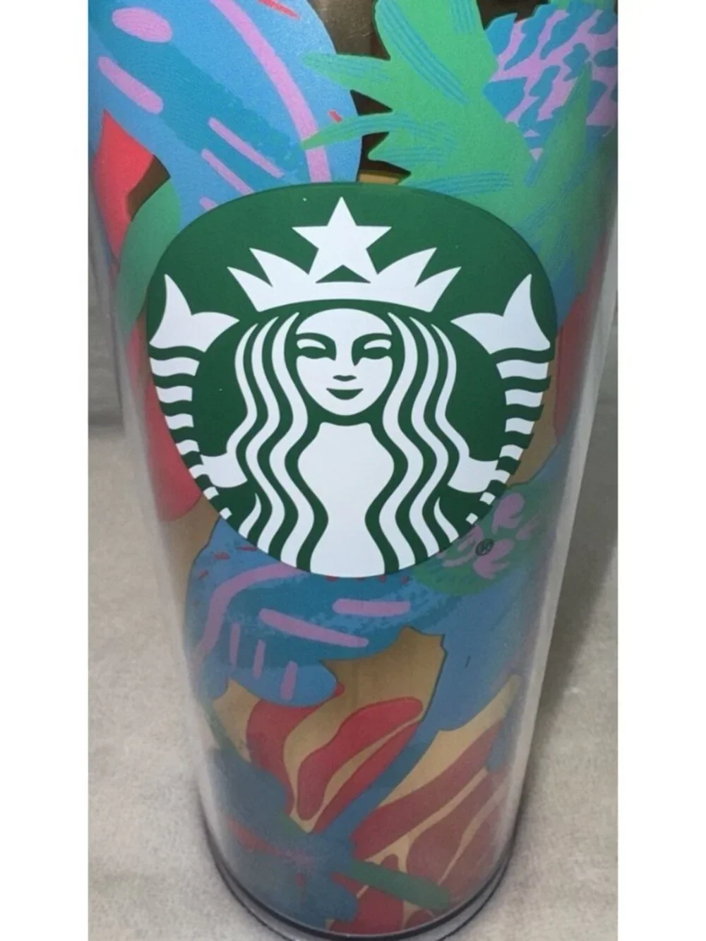 STARBUCKS Summer 2022 Forest Dream Aqua Terra Floral 24oz Tumbler